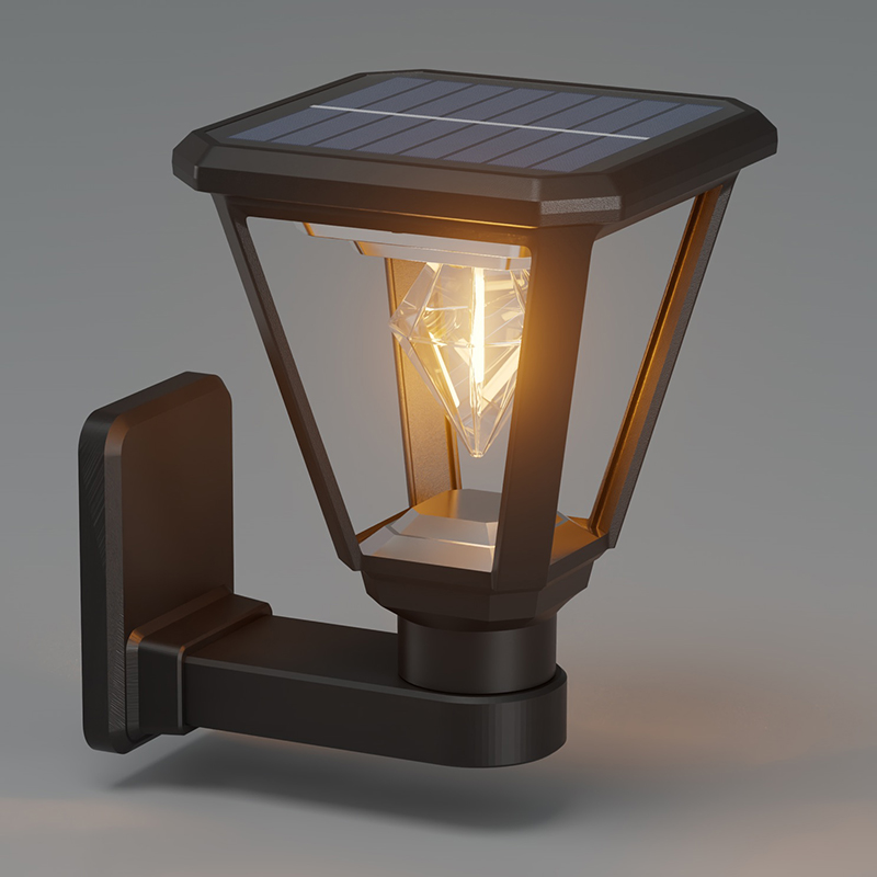 PY-LED GR B02 Kare Güneş Enerjili Duvar Lambası